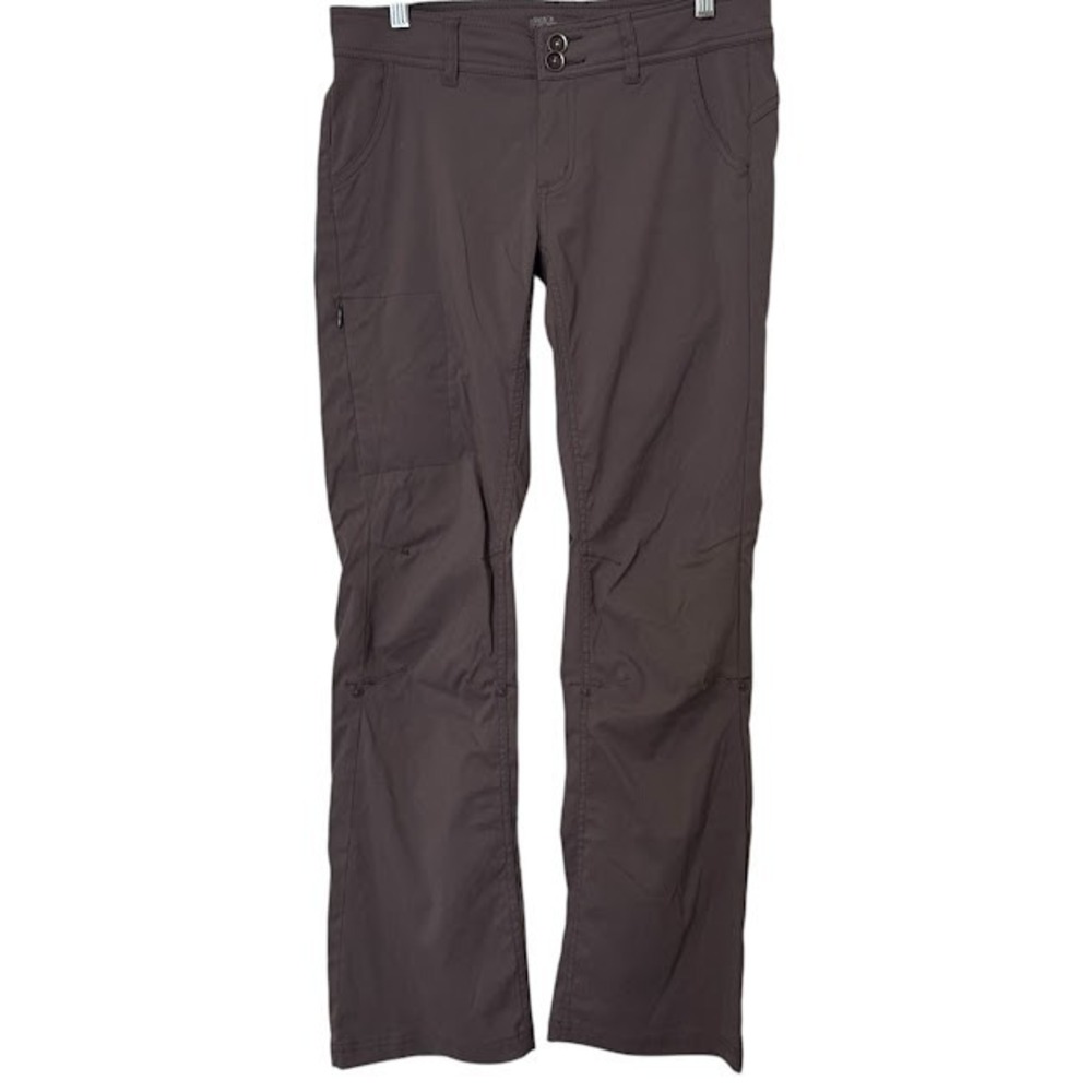 prAna Light Gray Halle Outdoor Hiking Roll Up Cargo Pants Womens 6